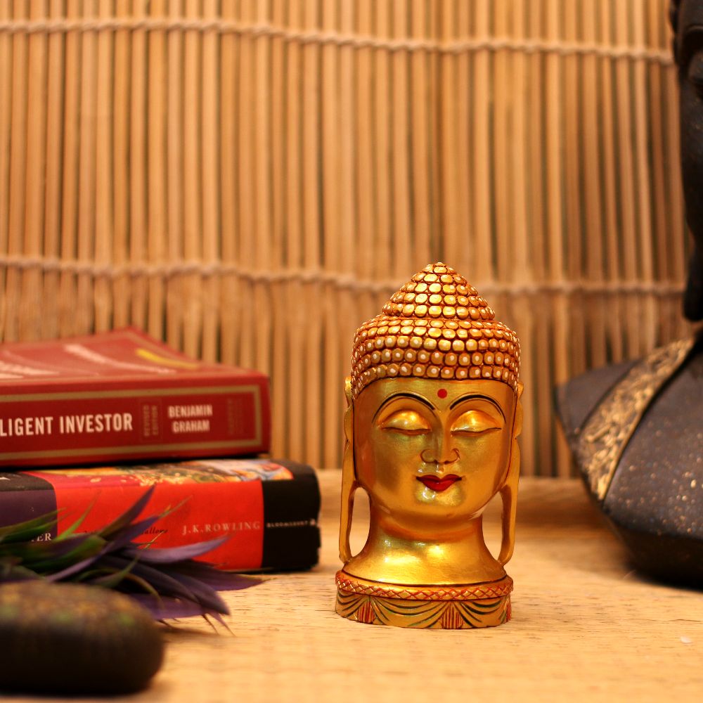 Buddha Round Golden Face