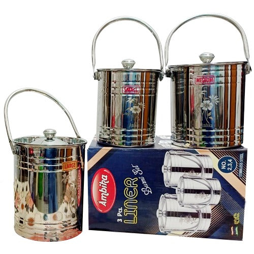 Stainless Steel Milk Can/Milk Barni /Milk Pot/Oil Can (with Lid Lazer Designed)