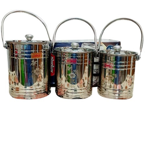Stainless Steel Milk Can/Milk Barni /Milk Pot/Oil Can (with Lid Lazer Designed)