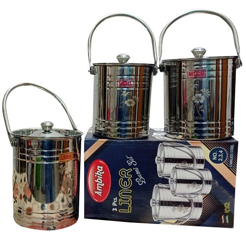 Stainless Steel Milk Can/Milk Barni /Milk Pot/Oil Can (with Lid Lazer Designed)
