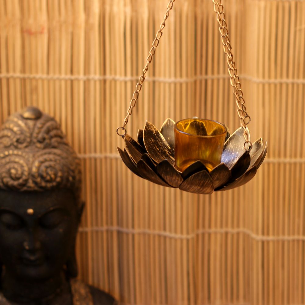 HANDCRAFTED LOTUS CHAIN FLOWER HANGING