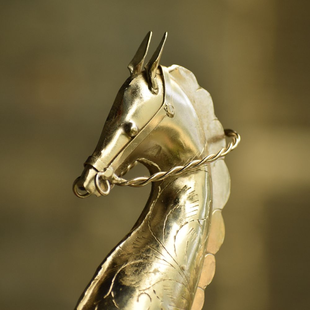 WOODEN 10 BELL HORSE 21Y