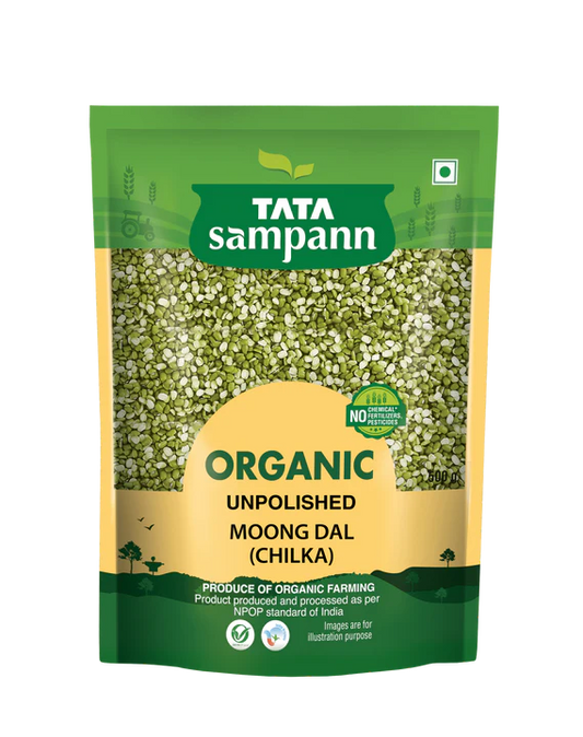 Tata Sampann Organic Moong Chilka Pulses (Dal)