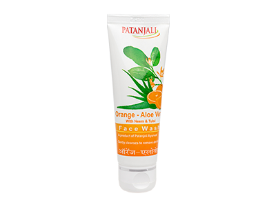 PATANJALI ORANGE ALOEVERA FACE WASH