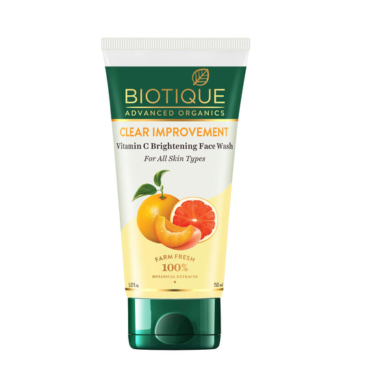 BIOTIQUE - Biotique Advanced Organics Clear Improvement Vitamin C Brightening Face Wash