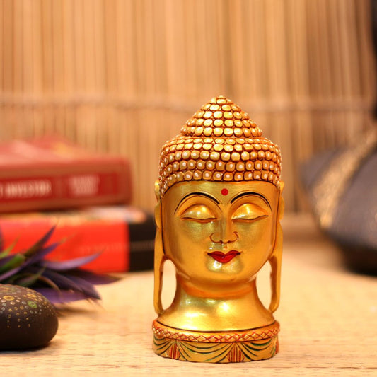 Buddha Round Golden Face