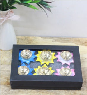 Lotus Diya set of 6